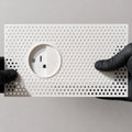 Trimless Concealed Outlet Enclosure with Sliding Lid