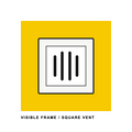 Square Framed Drywall Vent