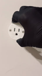 Trimless Concealed Outlet Enclosure with Sliding Lid
