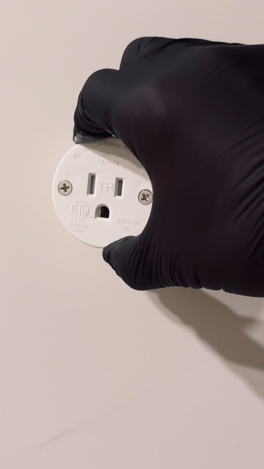 Painting and finishing a concealed outlet enclosure with a sliding lid
