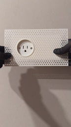 Trimless Concealed Outlet Enclosure with Sliding Lid