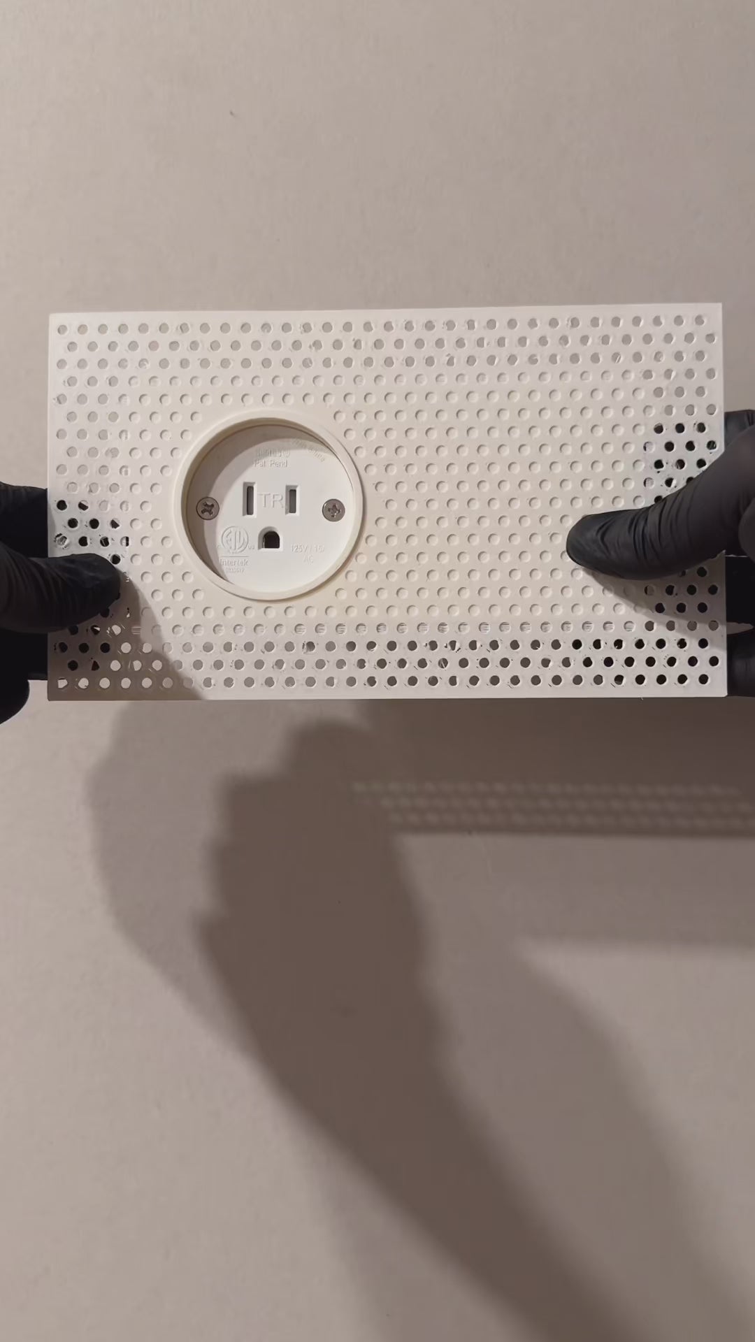 Trimless Concealed Outlet Enclosure with Sliding Lid