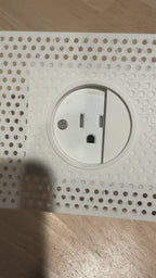 Trimless Concealed Outlet Enclosure with Sliding Lid